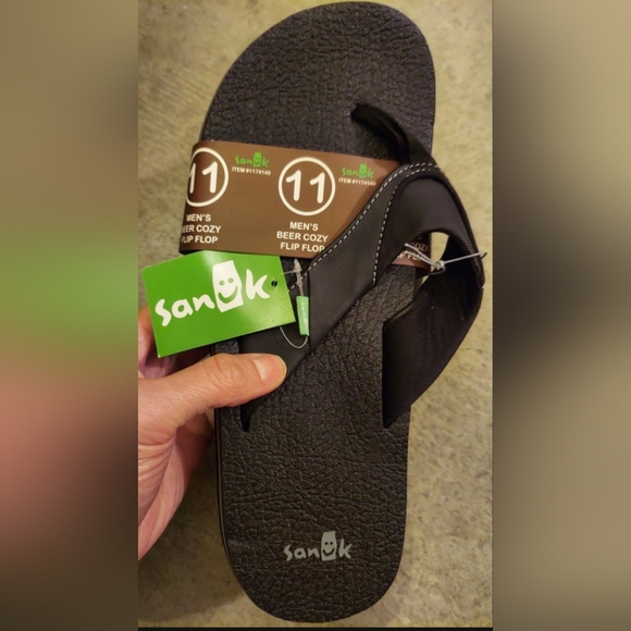 Sanuk Beer Cozy Men's Sandals Brand New - Picture 1 of 2